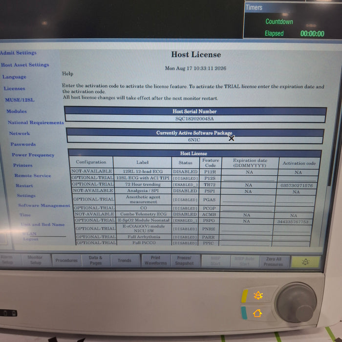 GE Healthcare Carescape B650 Neonatal Care Patient Monitor
