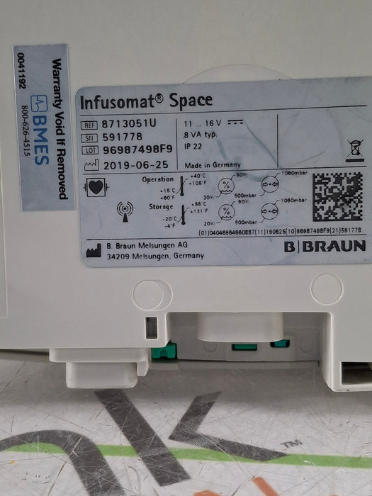B. Braun B. Braun Infusomat Space w/AC Adapter Infusion Pump Infusion Pump reLink Online
