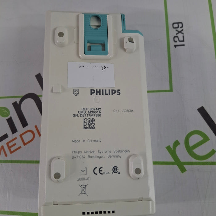 Philips M3001A-A03C06 Masimo SpO2, NIBP, ECG, Temp, IBP MMS Module