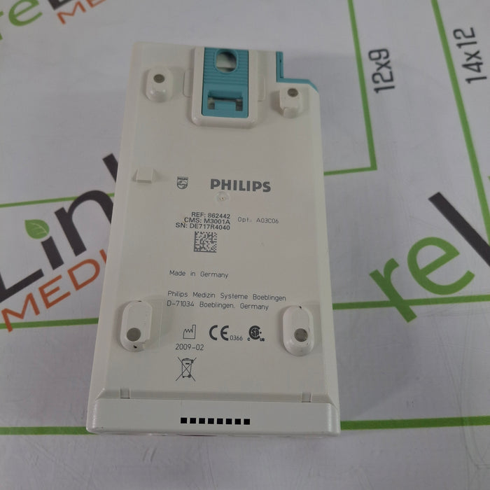 Philips M3001A-A03C06 Masimo SpO2, NIBP, ECG, Temp, IBP MMS Module