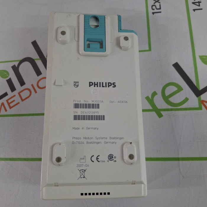 Philips M3001A-A03C06 Masimo SpO2, NIBP, ECG, Temp, IBP MMS Module