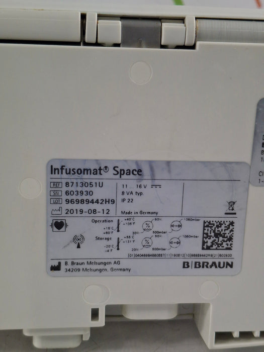 B. Braun Infusomat Space w/AC Adapter Infusion Pump