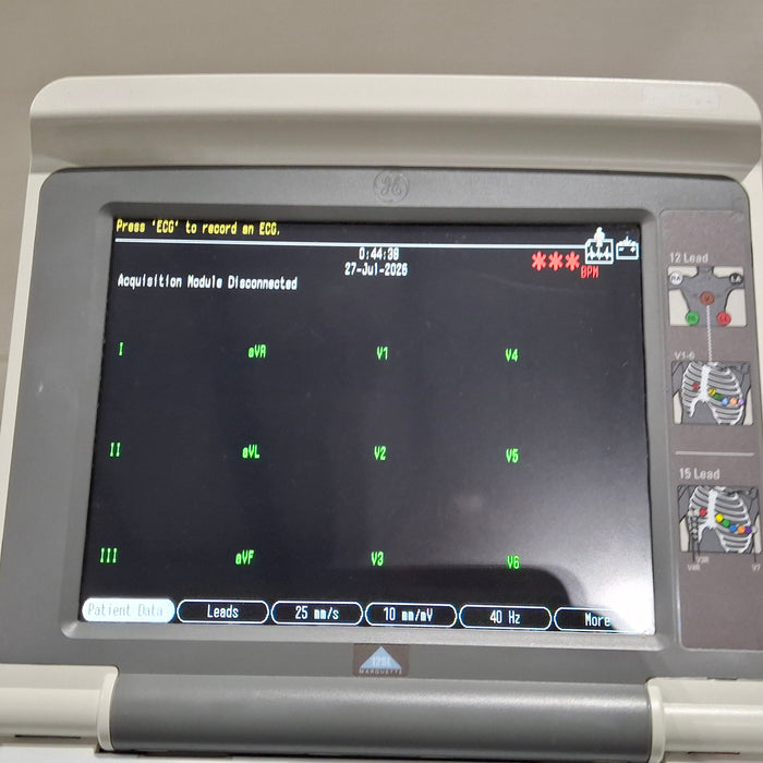GE Healthcare MAC 5000 ECG without CAM Module