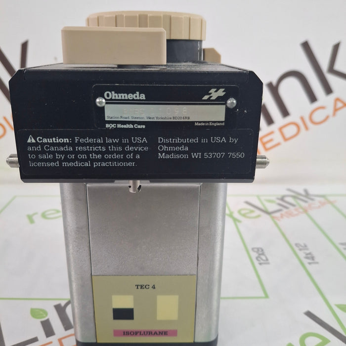 Ohmeda Medical Isotec 4 Isoflurane Vaporizer