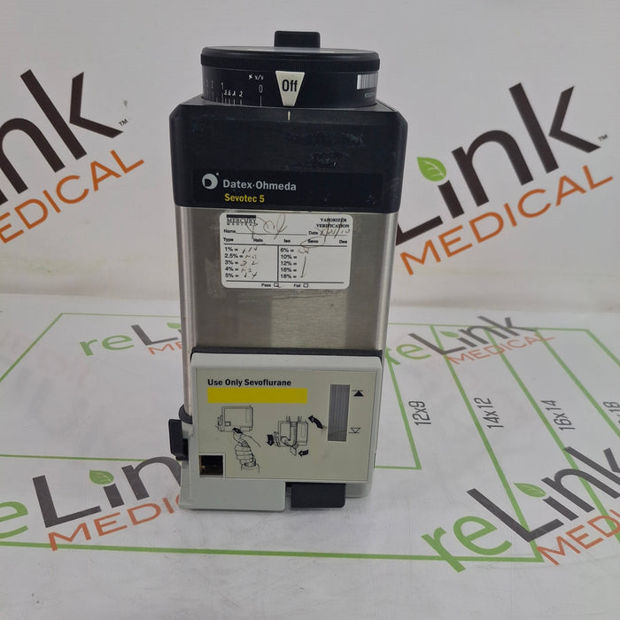 Datex-Ohmeda Sevotec 5 Sevoflurane Vaporizer