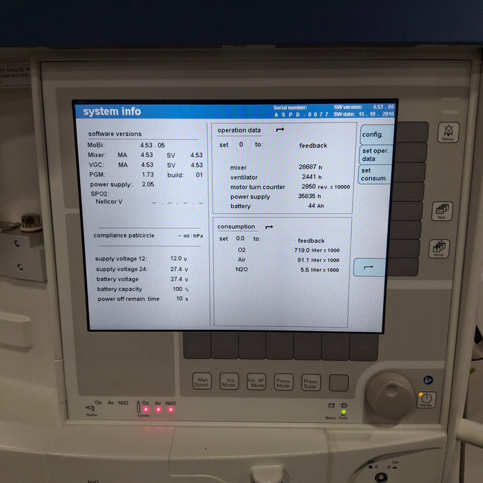 Draeger Medical Apollo Anesthesia Machine