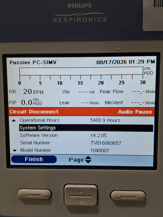 Respironics Trilogy 202 Ventilator
