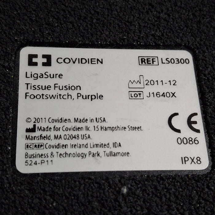 Valleylab Ligasure LS0300 Purple Foot Pedal