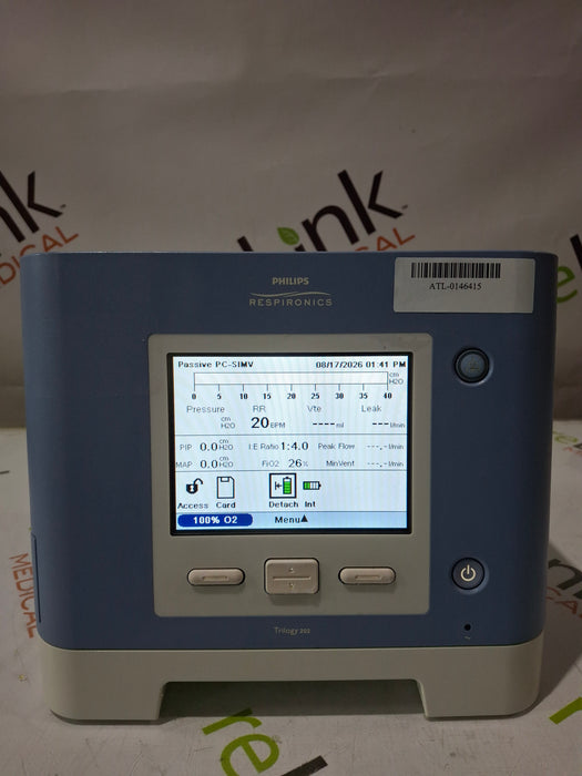 Respironics Trilogy 202 Ventilator