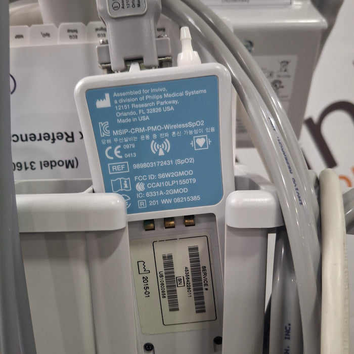 Invivo MDE Precess MRI 3160 Patient Monitoring System w/ Charging Cart