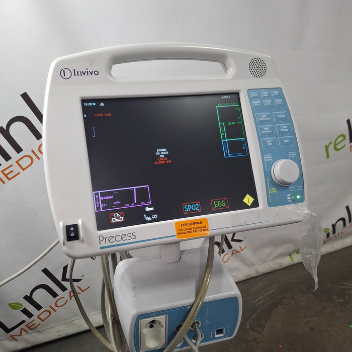 Invivo MDE Precess MRI 3160 Patient Monitoring System w/ Charging Cart