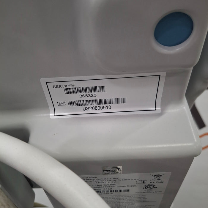 Invivo MDE Precess MRI 3160 Patient Monitoring System w/ Charging Cart