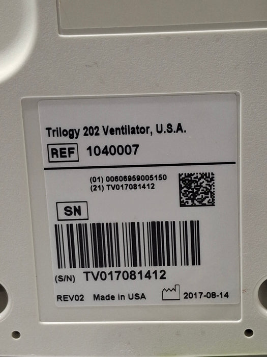 Respironics Trilogy 202 Ventilator