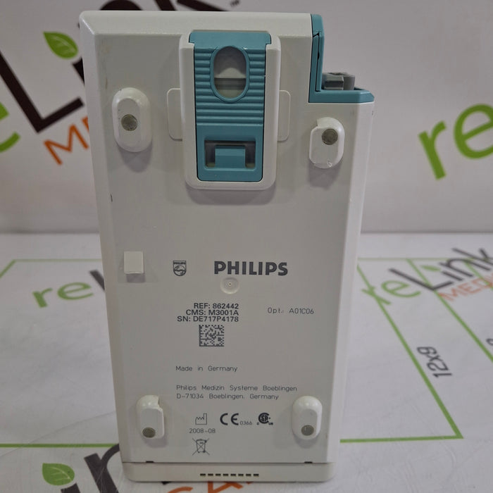 Philips M3001A-A01C06 Fast SpO2, NIBP, ECG, Temp, IBP MMS Module