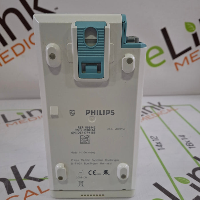 Philips M3001A-A01C06 Fast SpO2, NIBP, ECG, Temp, IBP MMS Module
