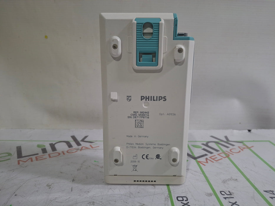 Philips M3001A-A01C06 Fast SpO2, NIBP, ECG, Temp, IBP MMS Module