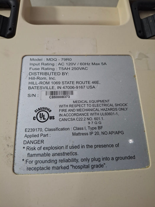 Hill-Rom MDQ-79R0 Synergy Air Elite Low Air Loss Mattress Pump Therapy System