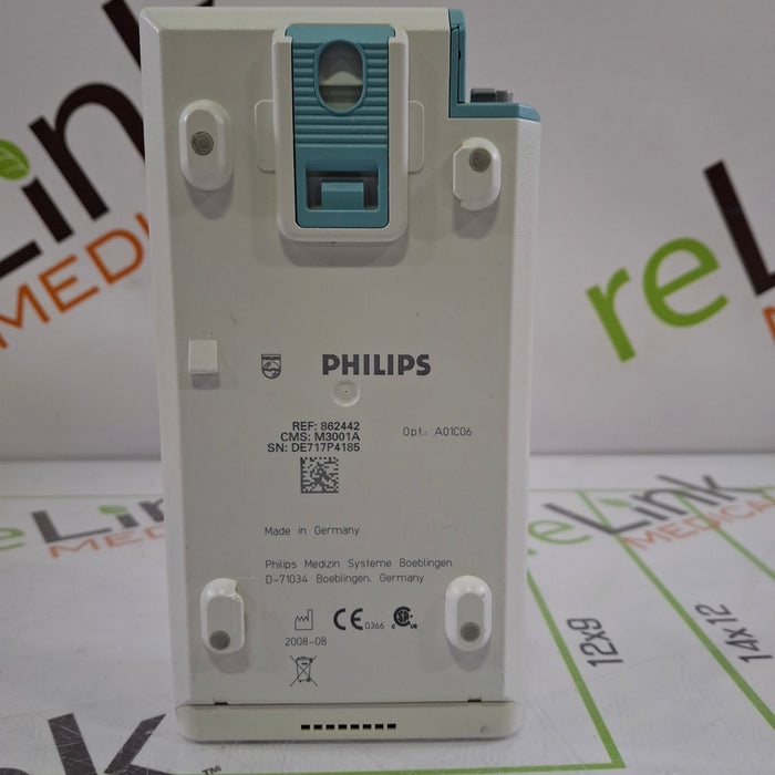 Philips M3001A-A01C06 Fast SpO2, NIBP, ECG, Temp, IBP MMS Module
