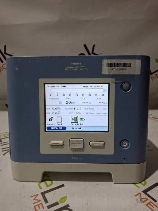 Respironics Trilogy 202 Ventilator