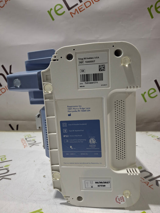 Respironics Trilogy 202 Ventilator