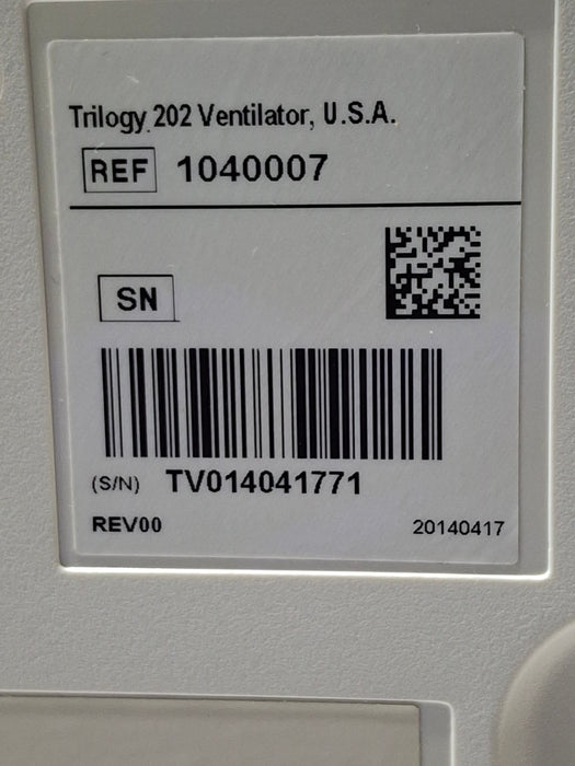 Respironics Trilogy 202 Ventilator