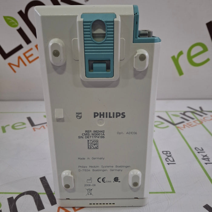 Philips M3001A-A01C06 Fast SpO2, NIBP, ECG, Temp, IBP MMS Module