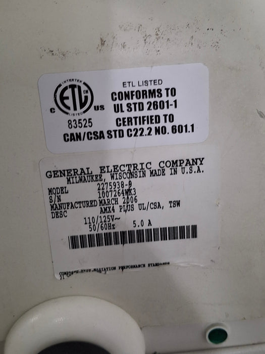 GE Healthcare AMX 4 Plus Portable X-Ray Unit
