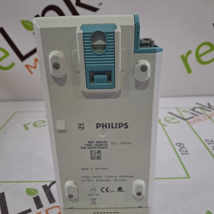 Philips M3001A-A01C06 Fast SpO2, NIBP, ECG, Temp, IBP MMS Module