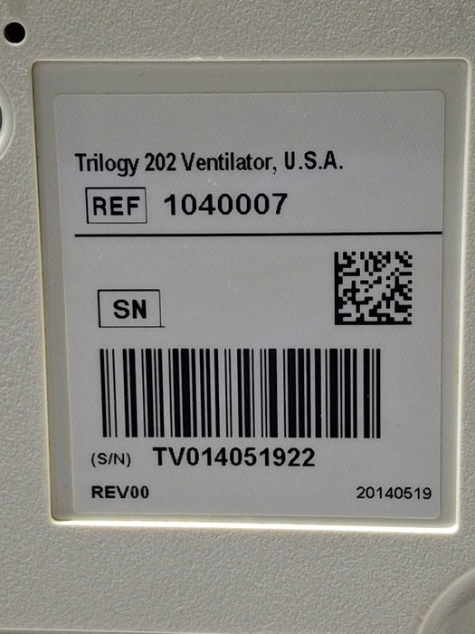 Respironics Trilogy 202 Ventilator