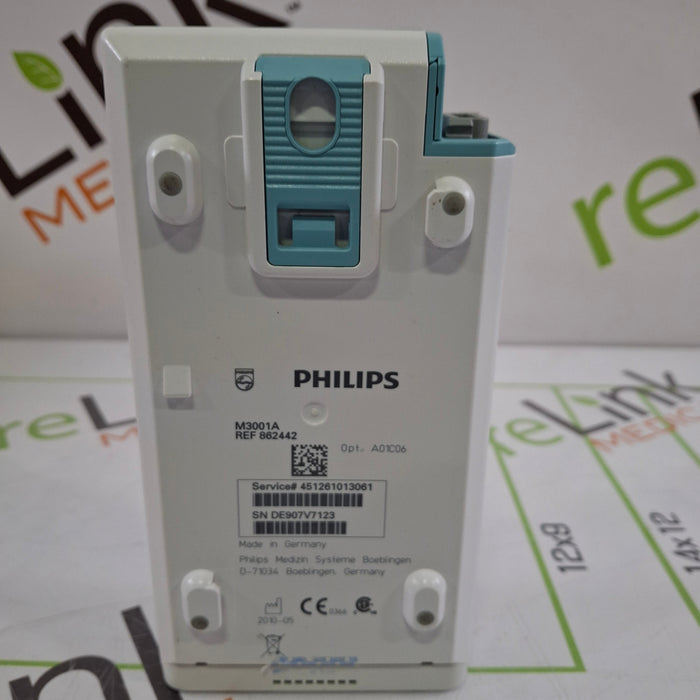 Philips M3001A-A01C06 Fast SpO2, NIBP, ECG, Temp, IBP MMS Module