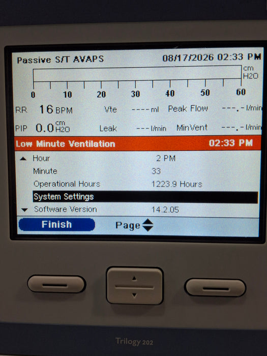 Respironics Trilogy 202 Ventilator