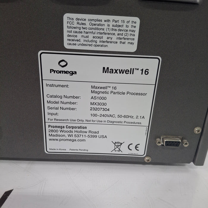 Promega Maxwell 16 Magnetic Particle Processor