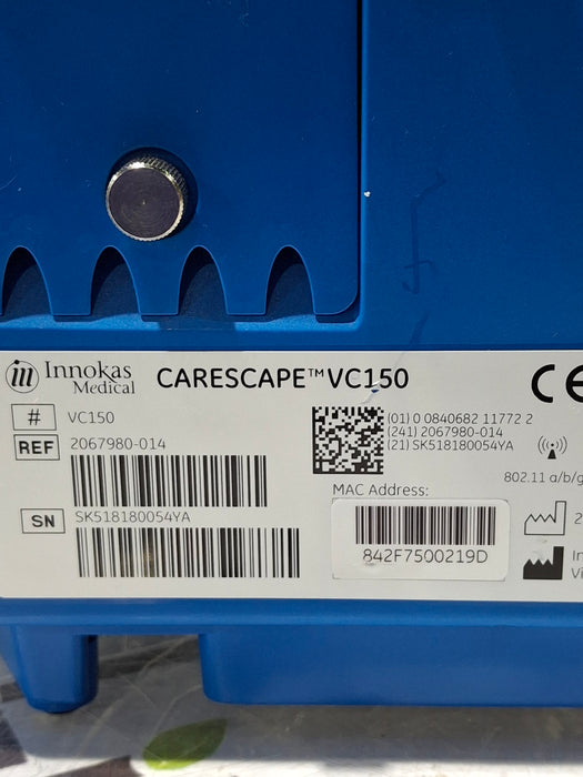 GE Healthcare Carescape VC150 Masimo Vital Signs Monitor