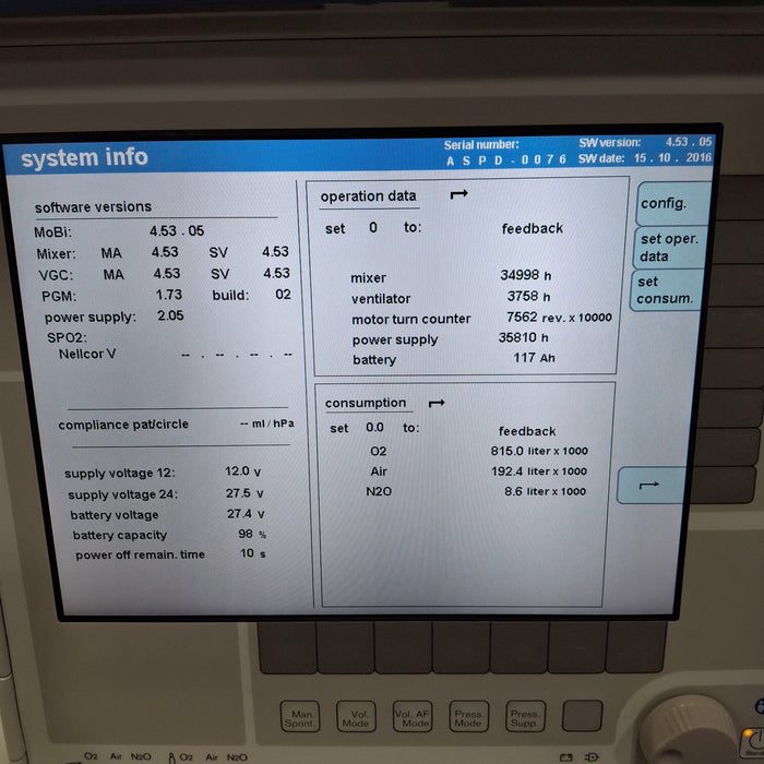 Draeger Medical Apollo Anesthesia Machine