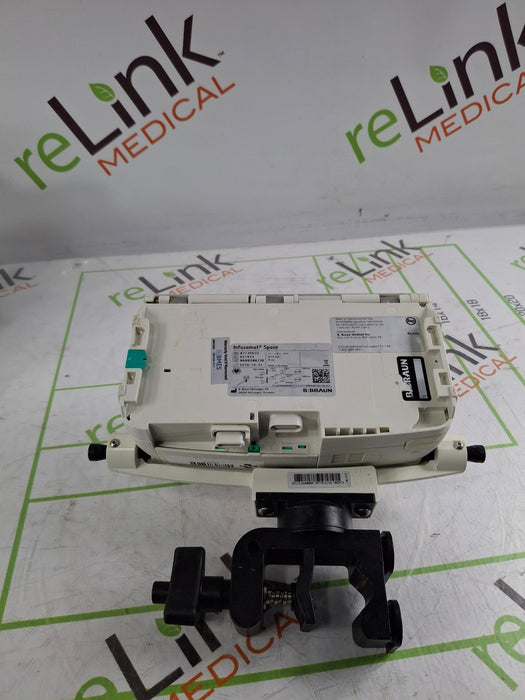 B. Braun Infusomat Space w/Pole Clamp & AC Adapter Infusion Pump