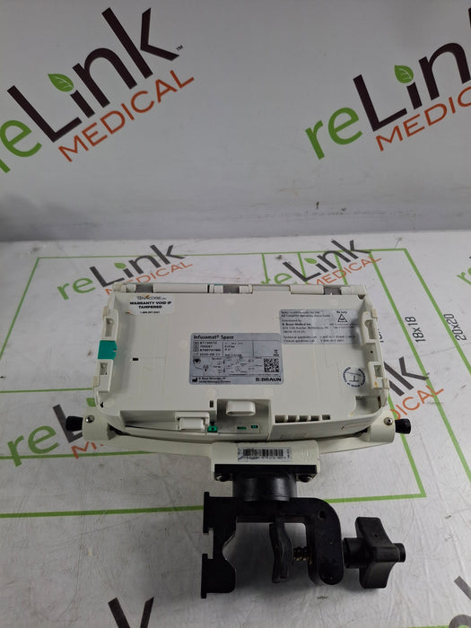 B. Braun Infusomat Space w/Pole Clamp & AC Adapter Infusion Pump