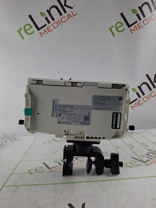 B. Braun Infusomat Space w/Pole Clamp & AC Adapter Infusion Pump