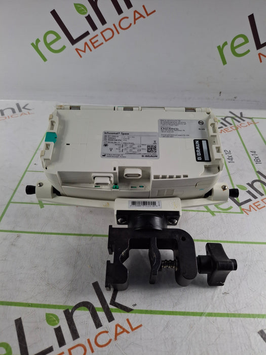 B. Braun Infusomat Space w/Pole Clamp & AC Adapter Infusion Pump