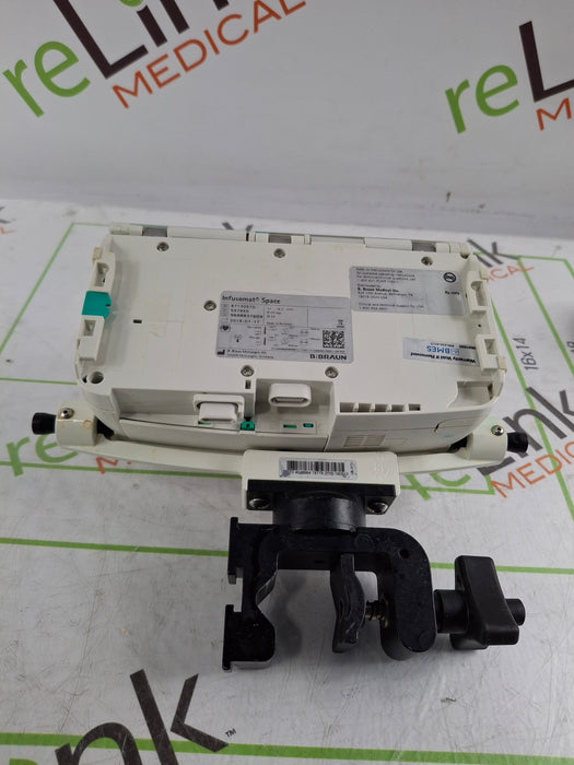 B. Braun Infusomat Space w/Pole Clamp & AC Adapter Infusion Pump