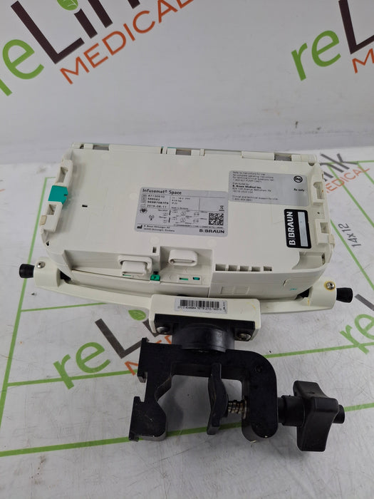 B. Braun Infusomat Space w/Pole Clamp & AC Adapter Infusion Pump