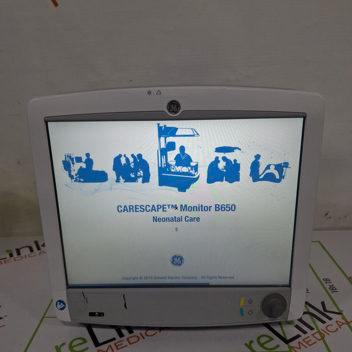 GE Healthcare Carescape B650 Neonatal Care Patient Monitor