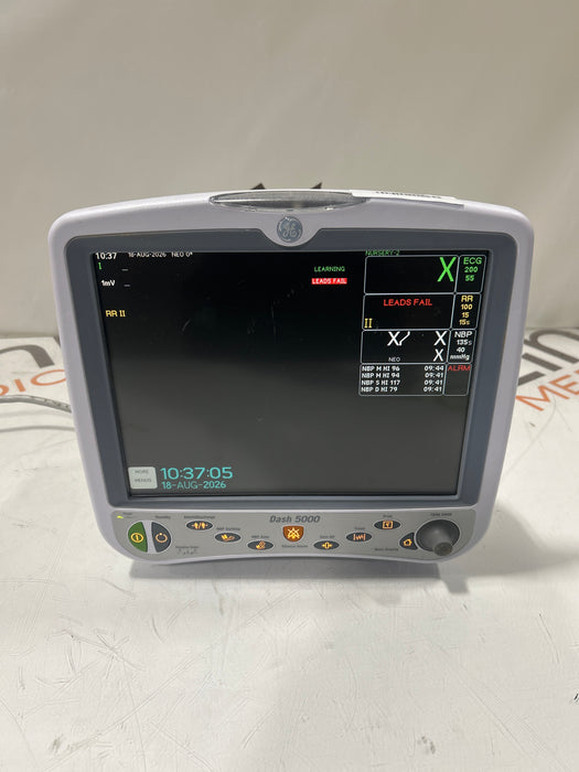 GE Healthcare Dash 5000 - GE/Nellcor SpO2 Patient Monitor