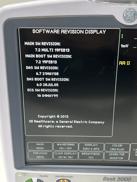 GE Healthcare Dash 5000 - GE/Nellcor SpO2 Patient Monitor