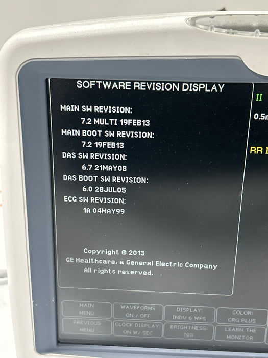 GE Healthcare Dash 5000 - GE/Nellcor SpO2 Patient Monitor