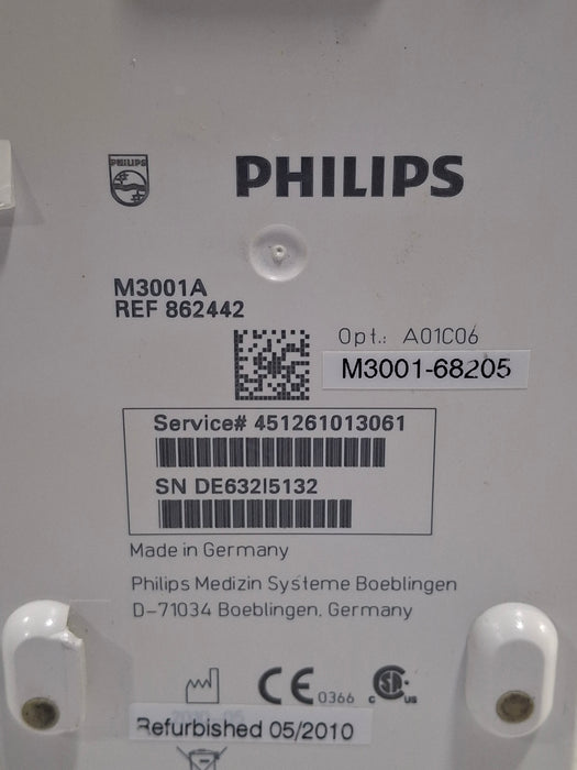 Philips M3001A-A01C06 Fast SpO2, NIBP, ECG, Temp, IBP MMS Module