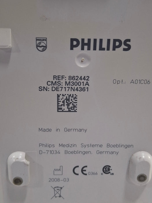 Philips M3001A-A01C06 Fast SpO2, NIBP, ECG, Temp, IBP MMS Module