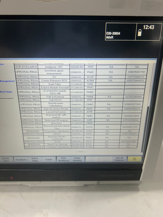 GE Healthcare Carescape B450 Critical Care Patient Monitor