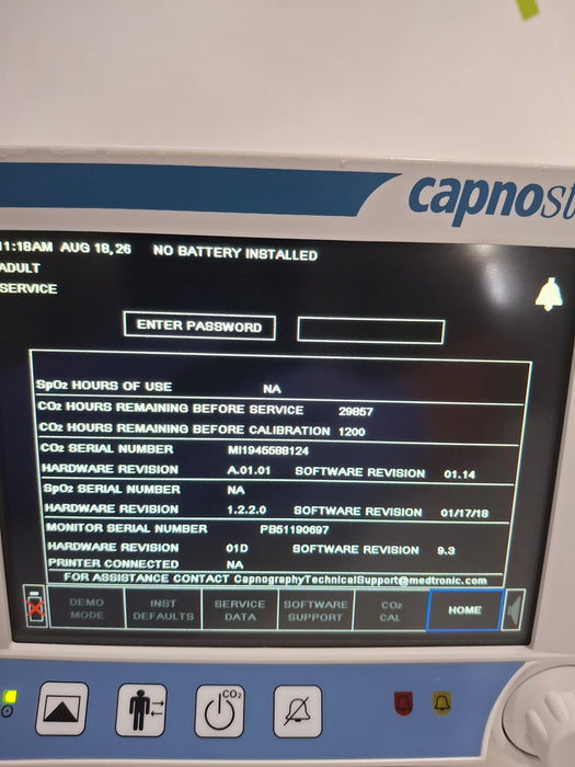 Oridion Capnostream 20P Capnography Monitor