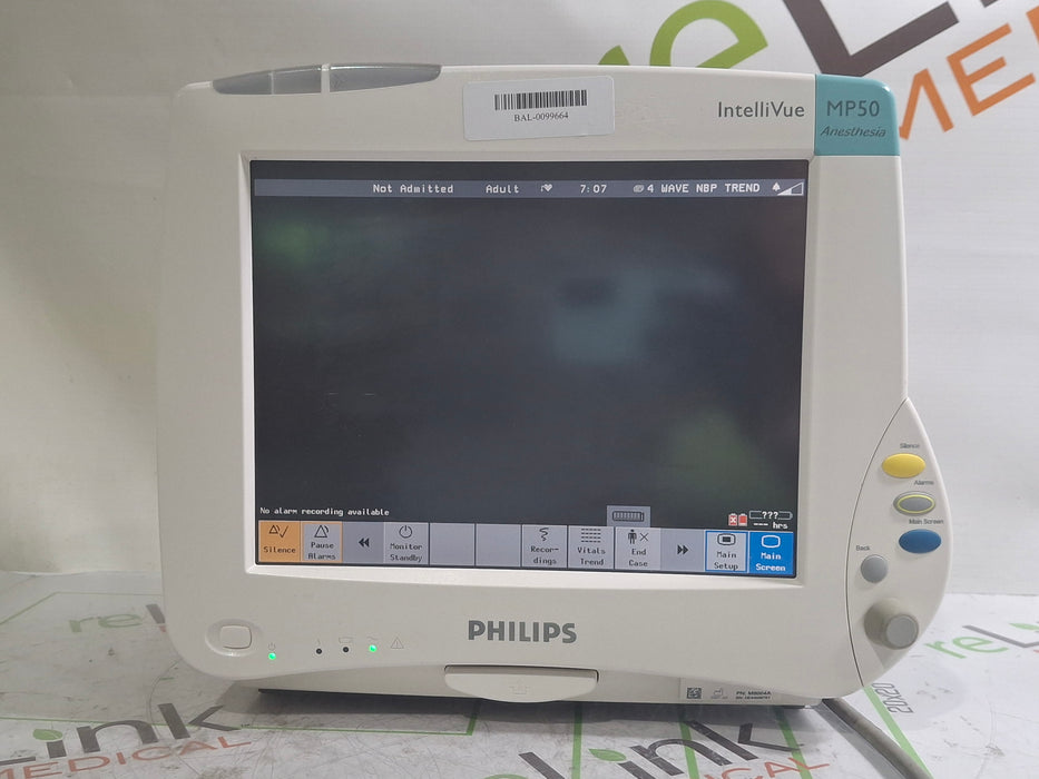 Philips IntelliVue MP50 - Anesthesia Patient Monitor