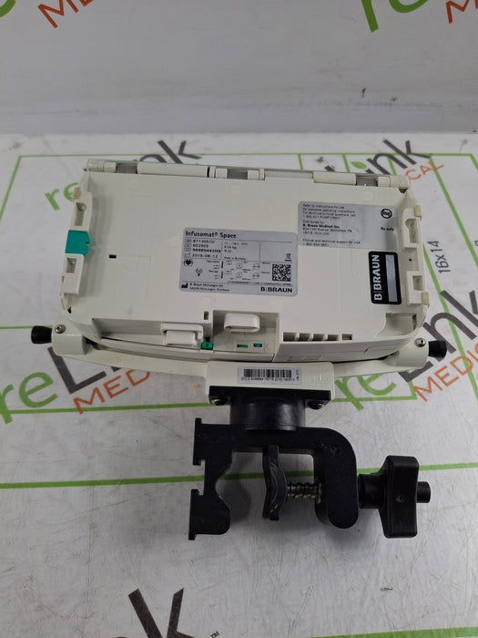 B. Braun Infusomat Space w/Pole Clamp & AC Adapter Infusion Pump